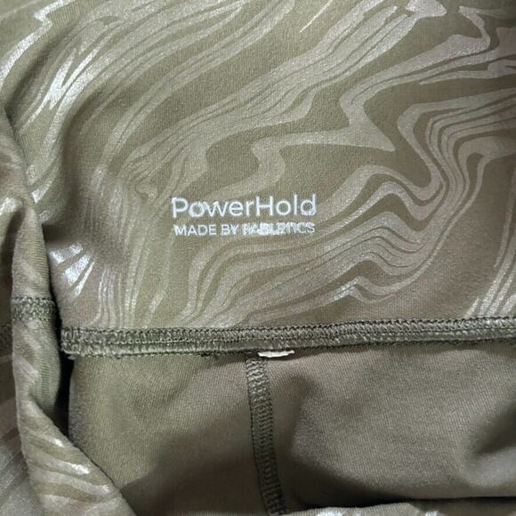 Fabletics Leggings Womens Small Green Powerhold Liza Koshy Gym Yoga Running Run - Picture 2 of 11